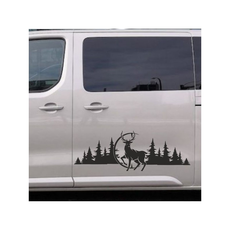 Aufkleber SET Offroad 4x4 Landschaft Wald Hirsch Jagt Ziel Auto 24 Aufkleber SET Offroad 4x4 Landschaft Wald Hirsch Jagt Ziel Auto 24