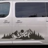 Aufkleber SET Offroad 4x4 Landschaft Wald Panorama Berge Auto 25