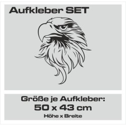 Aufkleber SET Offroad 4x4 Adler Fliegen Vogel Tattoo Car Style Auto 29