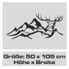 Aufkleber Auto Offroad 4x4 Safari Gelände Allrad Landschaft Hirsch Bär Off Road Safari Berge extreme Hirsch Jäger Angler Kompass