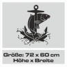 Aufkleber Auto Offroad 4x4 Safari Gelände Allrad Landschaft Hirsch Bär Off Road Safari Berge extreme Hirsch Jäger Angler Kompass