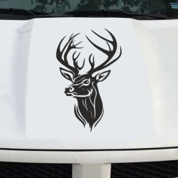 Aufkleber Auto Offroad 4x4 Safari Gelände Allrad Landschaft Hirsch Bär Off Road Safari Berge extreme Hirsch Jäger Angler Kompass