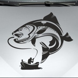 Aufkleber Auto Offroad 4x4 Safari Gelände Allrad Landschaft Hirsch Bär Off Road Safari Berge extreme Hirsch Jäger Angler Kompass