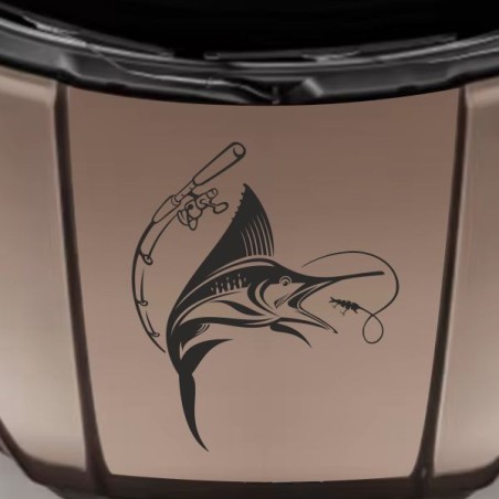 Aufkleber Auto Offroad 4x4 Safari Gelände Allrad Landschaft Hirsch Bär Off Road Safari Berge extreme Hirsch Jäger Angler Kompass