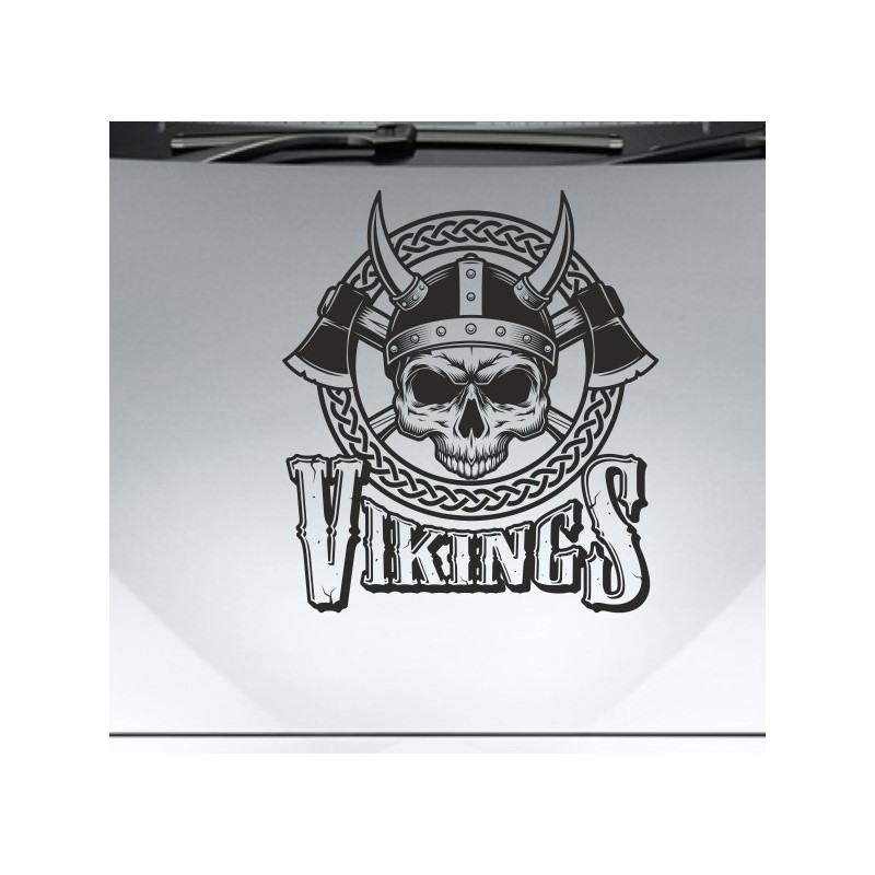 Aufkleber Auto Car Wikinger Viking Wölfe Wolf Runen Schwert Schild Rabe Runen Odin Odin´s Wölfe Böse Kette Valhalla Walhalla
