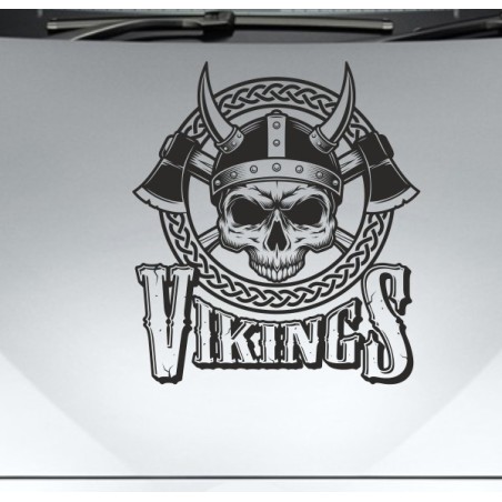 Aufkleber Auto Car Wikinger Viking Wölfe Wolf Runen Schwert Schild Rabe Runen Odin Odin´s Wölfe Böse Kette Valhalla Walhalla