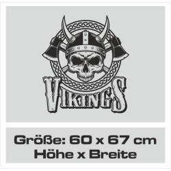 Aufkleber Auto Car Wikinger Viking Wölfe Wolf Runen Schwert Schild Rabe Runen Odin Odin´s Wölfe Böse Kette Valhalla Walhalla