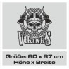 Aufkleber Auto Car Wikinger Viking Wölfe Wolf Runen Schwert Schild Rabe Runen Odin Odin´s Wölfe Böse Kette Valhalla Walhalla