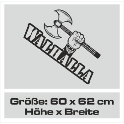 Aufkleber Auto Car Wikinger Viking Wölfe Wolf Runen Schwert Schild Rabe Runen Odin Odin´s Wölfe Böse Kette Valhalla Walhalla