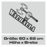 Aufkleber Auto Car Wikinger Viking Wölfe Wolf Runen Schwert Schild Rabe Runen Odin Odin´s Wölfe Böse Kette Valhalla Walhalla