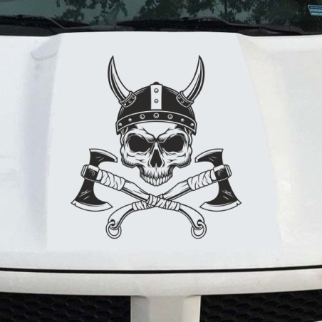 Aufkleber Auto Car Wikinger Viking Wölfe Wolf Runen Schwert Schild Rabe Runen Odin Odin´s Wölfe Böse Kette Valhalla Walhalla