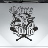 Aufkleber Auto Car Wikinger Viking Wölfe Wolf Runen Schwert Schild Rabe Runen Odin Odin´s Wölfe Böse Kette Valhalla Walhalla