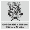 Aufkleber Auto Car Wikinger Viking Wölfe Wolf Runen Schwert Schild Rabe Runen Odin Odin´s Wölfe Böse Kette Valhalla Walhalla