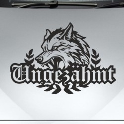 Aufkleber Auto Car Wikinger Viking Wölfe Wolf Runen Schwert Schild Rabe Runen Odin Odin´s Wölfe Böse Kette Valhalla Walhalla