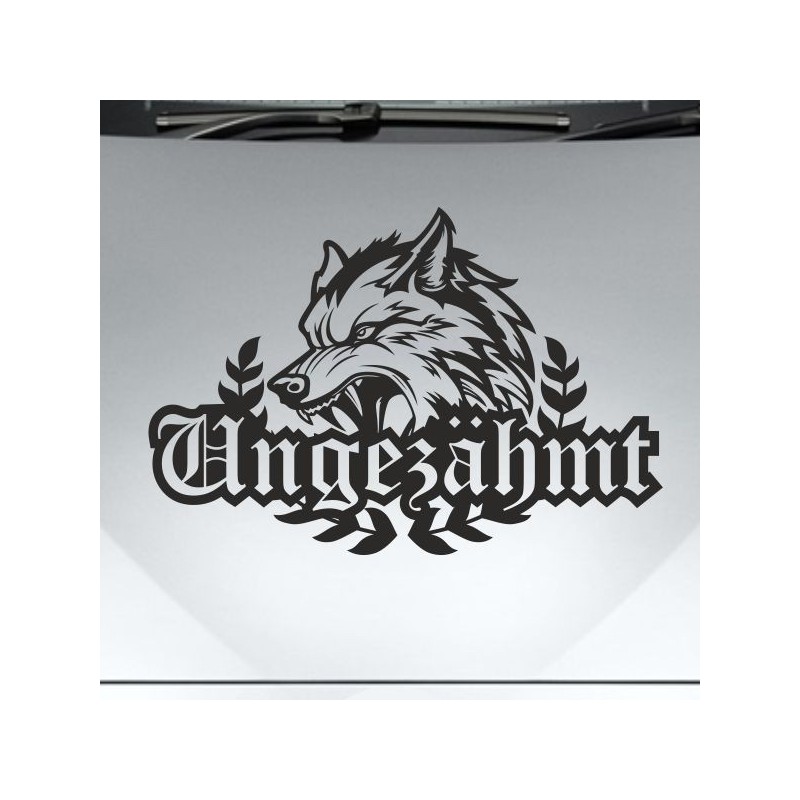 Aufkleber Auto Car Wikinger Viking Wölfe Wolf Runen Schwert Schild Rabe Runen Odin Odin´s Wölfe Böse Kette Valhalla Walhalla