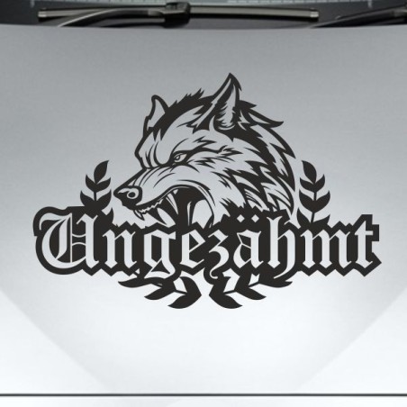 Aufkleber Auto Car Wikinger Viking Wölfe Wolf Runen Schwert Schild Rabe Runen Odin Odin´s Wölfe Böse Kette Valhalla Walhalla