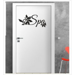 Spa Wandaufkleber Aufkleber Tür Zimmer Schriftzug Bad Spa Wellness Relax Erholung