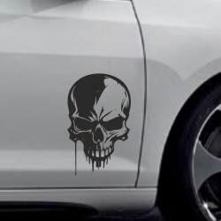 Aufkleber Auto Totenkopf Schädel Skull Bones Böse Cappy Gangster Zylinder Rosen Blumen Blüten Gentleman DJ Rock Punisher