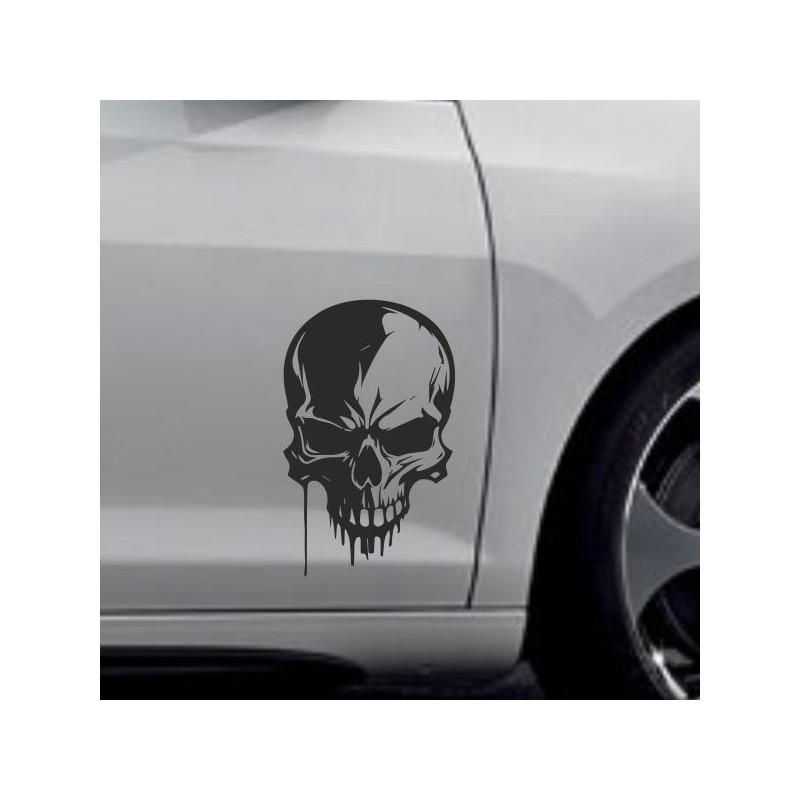 Aufkleber Auto Totenkopf Schädel Skull Bones Böse Cappy Gangster Zylinder Rosen Blumen Blüten Gentleman DJ Rock Punisher