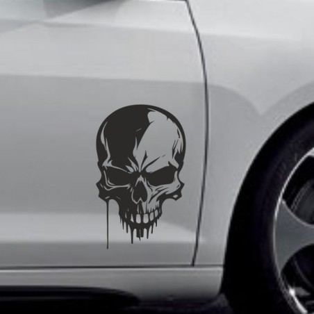 Aufkleber Auto Totenkopf Schädel Skull Bones Böse Cappy Gangster Zylinder Rosen Blumen Blüten Gentleman DJ Rock Punisher
