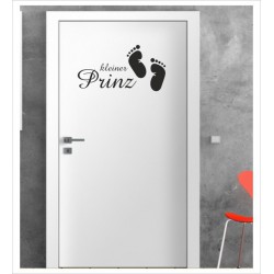 Kleiner Prinz Wandaufkleber Aufkleber Tür Zimmer Schriftzug Kinder Junge Baby