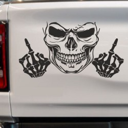 Aufkleber Auto Totenkopf Schädel Skull Bones Böse Cappy Gangster Zylinder Rosen Blumen Blüten Gentleman DJ Rock Punisher