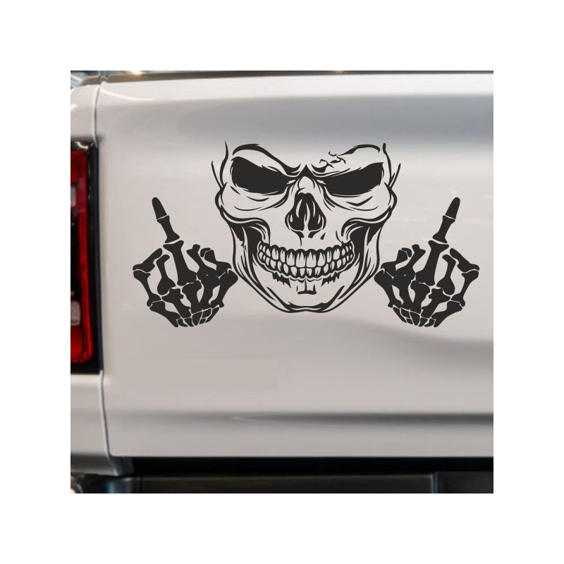 Aufkleber Auto Totenkopf Schädel Skull Bones Böse Cappy Gangster Zylinder Rosen Blumen Blüten Gentleman DJ Rock Punisher