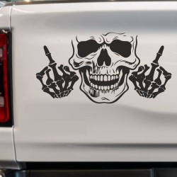 Aufkleber Auto Totenkopf Schädel Skull Bones Böse Cappy Gangster Zylinder Rosen Blumen Blüten Gentleman DJ Rock Punisher
