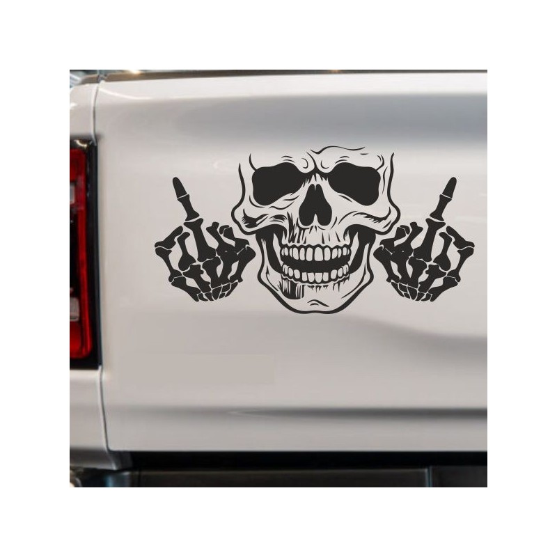 Aufkleber Auto Totenkopf Schädel Skull Bones Böse Cappy Gangster Zylinder Rosen Blumen Blüten Gentleman DJ Rock Punisher