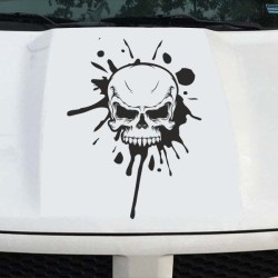 Aufkleber Auto Totenkopf Schädel Skull Bones Böse Cappy Gangster Zylinder Rosen Blumen Blüten Gentleman DJ Rock Punisher