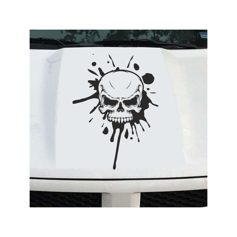 Aufkleber Auto Totenkopf Schädel Skull Bones Böse Cappy Gangster Zylinder Rosen Blumen Blüten Gentleman DJ Rock Punisher