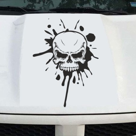 Aufkleber Auto Totenkopf Schädel Skull Bones Böse Cappy Gangster Zylinder Rosen Blumen Blüten Gentleman DJ Rock Punisher