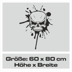 Aufkleber Auto Totenkopf Schädel Skull Bones Böse Cappy Gangster Zylinder Rosen Blumen Blüten Gentleman DJ Rock Punisher