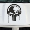 Aufkleber Auto Totenkopf Schädel Skull Bones Böse Cappy Gangster Zylinder Rosen Blumen Blüten Gentleman DJ Rock Punisher