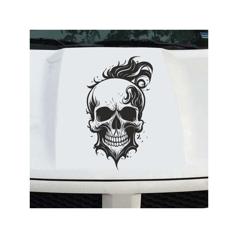 Aufkleber Auto Totenkopf Schädel Skull Bones Böse Cappy Gangster Zylinder Rosen Blumen Blüten Gentleman DJ Rock Punisher