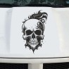 Aufkleber Auto Totenkopf Schädel Skull Bones Böse Cappy Gangster Zylinder Rosen Blumen Blüten Gentleman DJ Rock Punisher