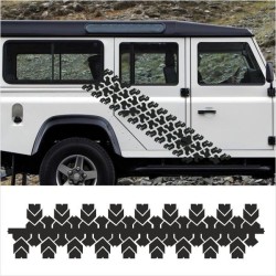 Aufkleber SET Reifenspur Reifenprofil Spur Reifen Profil Gelände Offroad 4x4 Safari Outdoor Outlander extreme Off Road