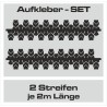 Aufkleber SET Reifenspur Reifenprofil Spur Reifen Profil Gelände Offroad 4x4 Safari Outdoor Outlander extreme Off Road