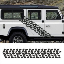 Aufkleber SET Reifenspur Reifenprofil Spur Reifen Profil Gelände Offroad 4x4 Safari Outdoor Outlander extreme Off Road