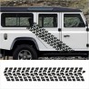 Aufkleber SET Reifenspur Reifenprofil Spur Reifen Profil Gelände Offroad 4x4 Safari Outdoor Outlander extreme Off Road