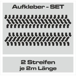 Aufkleber SET Reifenspur Reifenprofil Spur Reifen Profil Gelände Offroad 4x4 Safari Outdoor Outlander extreme Off Road