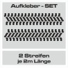 Aufkleber SET Reifenspur Reifenprofil Spur Reifen Profil Gelände Offroad 4x4 Safari Outdoor Outlander extreme Off Road