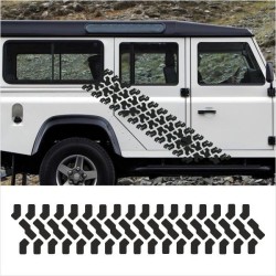 Aufkleber SET Reifenspur Reifenprofil Spur Reifen Profil Gelände Offroad 4x4 Safari Outdoor Outlander extreme Off Road