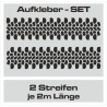 Aufkleber SET Reifenspur Reifenprofil Spur Reifen Profil Gelände Offroad 4x4 Safari Outdoor Outlander extreme Off Road