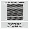 Aufkleber SET Reifenspur Reifenprofil Spur Reifen Profil Gelände Offroad 4x4 Safari Outdoor Outlander extreme Off Road