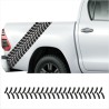Aufkleber SET Reifenspur Reifenprofil Spur Reifen Profil Gelände Offroad 4x4 Safari Outdoor Outlander extreme Off Road