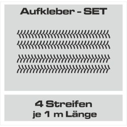 Aufkleber SET Reifenspur Reifenprofil Spur Reifen Profil Gelände Offroad 4x4 Safari Outdoor Outlander extreme Off Road