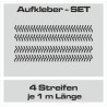 Aufkleber SET Reifenspur Reifenprofil Spur Reifen Profil Gelände Offroad 4x4 Safari Outdoor Outlander extreme Off Road