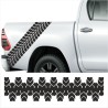 Aufkleber SET Reifenspur Reifenprofil Spur Reifen Profil Gelände Offroad 4x4 Safari Outdoor Outlander extreme Off Road
