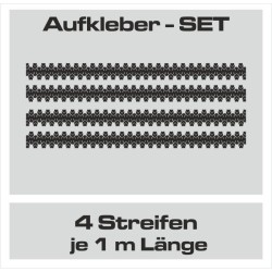 Aufkleber SET Reifenspur Reifenprofil Spur Reifen Profil Gelände Offroad 4x4 Safari Outdoor Outlander extreme Off Road